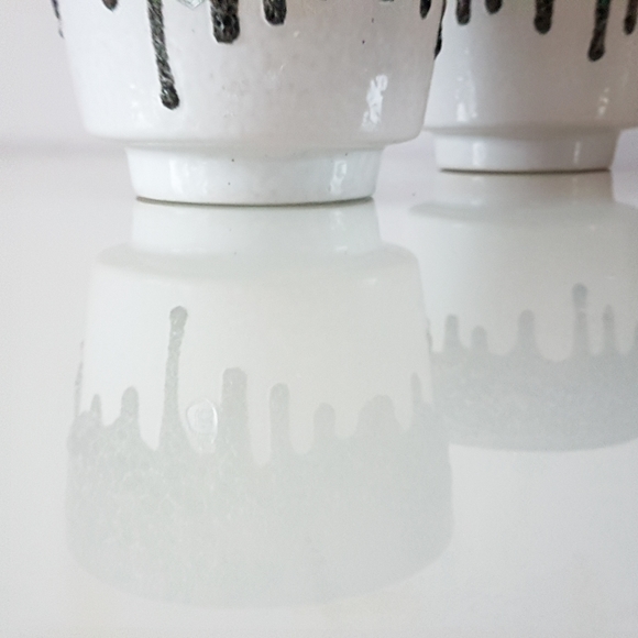 Pair of Emons & Sohne: es keramik vintage lava glaze planters circa 1960s - Picture 4 of 16